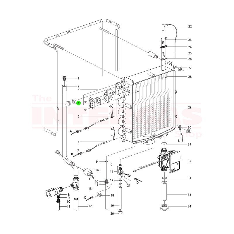 Intergas Heat Exchanger 3/4" Bonded Seal (875517)