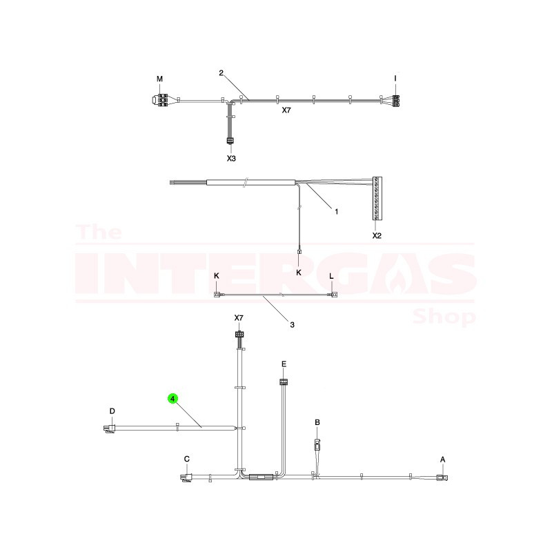 Intergas NTC Cable Pre-ErP Combi (221487)