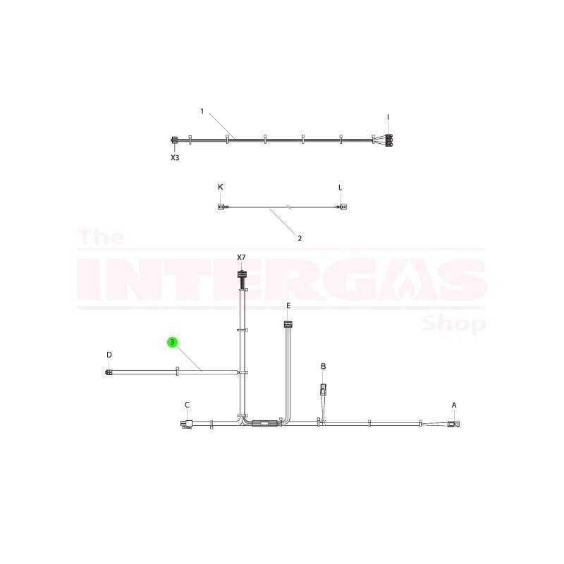 Intergas NTC Cable HRE/ECO Combi (221737)