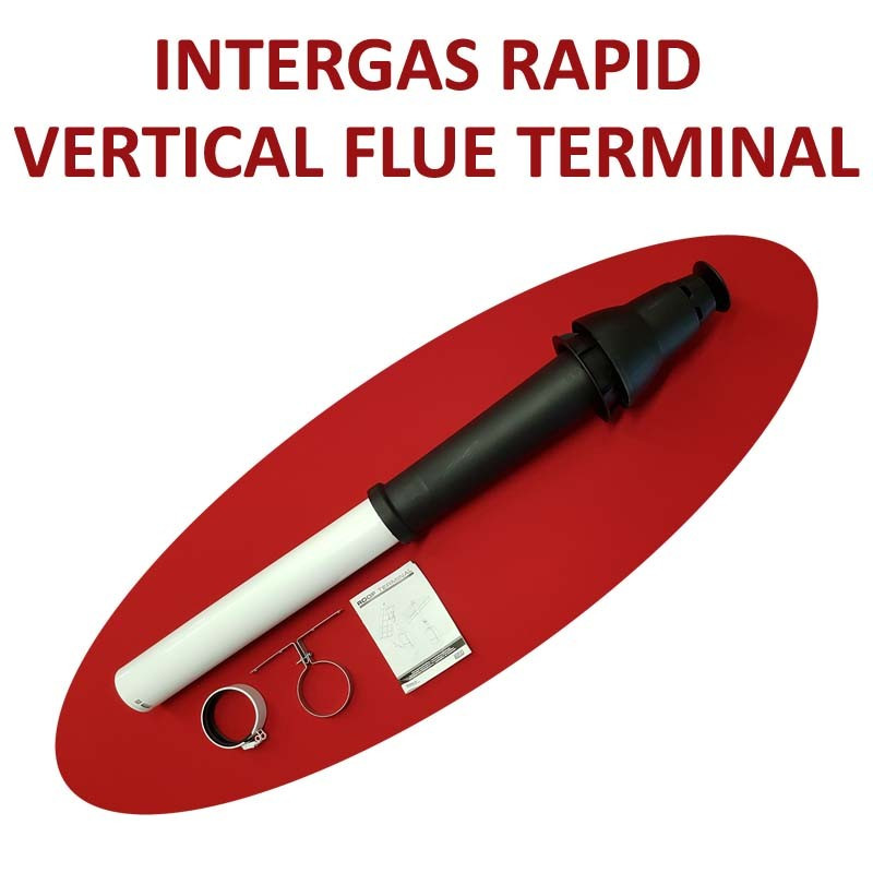 Intergas Rapid Vertical Roof Terminal | 086838 | The INTERGAS Shop.co.uk