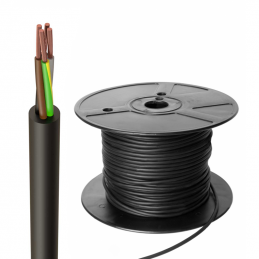 0.75mm² 4 Core PVC Round Flexible Cable (Black 3184Y) | © The INTERGAS Shop