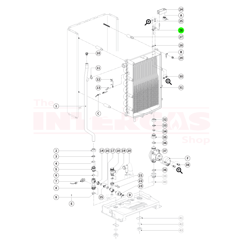 Intergas X-Range Ignition Pin (210024) | © The Intergas Shop