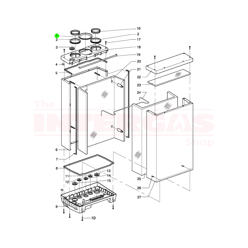 Intergas Rapid Flue Terminal Seal 116-110 (878367)